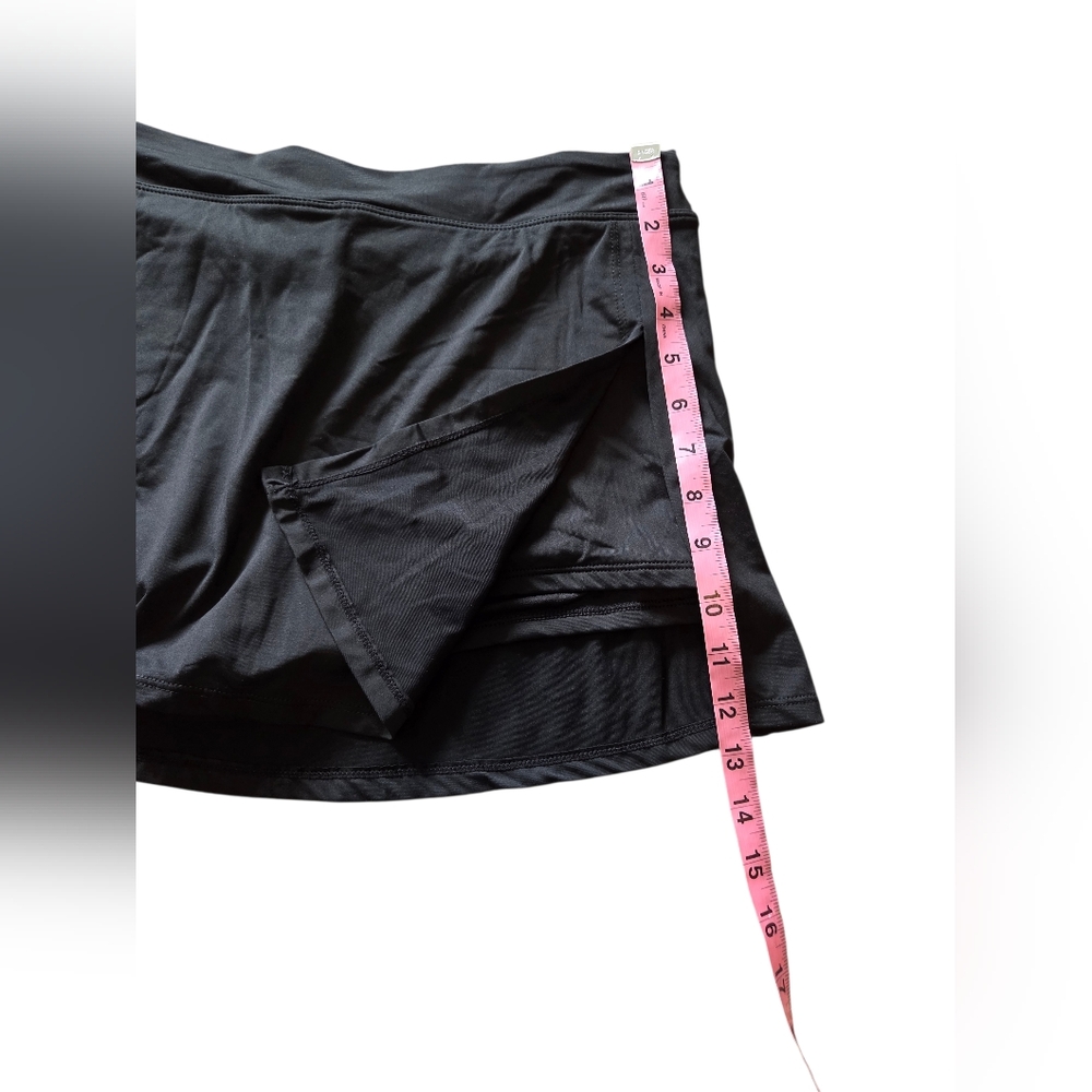 Leilani Women's Swimskirt Black Size 10 NWT Vacation Resortcore - Picture 3 of 4